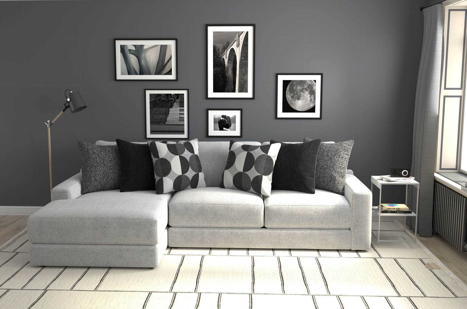 Arlo - Oversized Sofa Chaise - Hornell Furniture Outlet