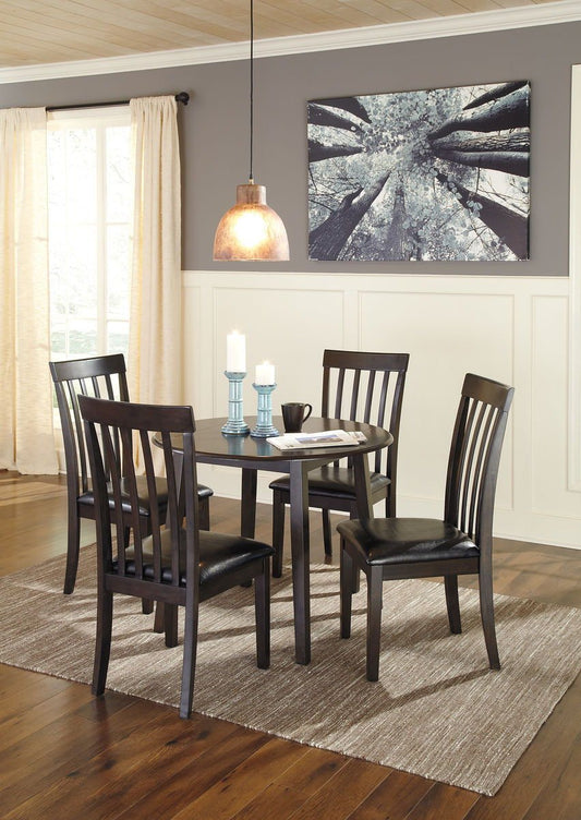 Hammis - Round Dining Drop Leaf Table Set - Hornell Furniture Outlet