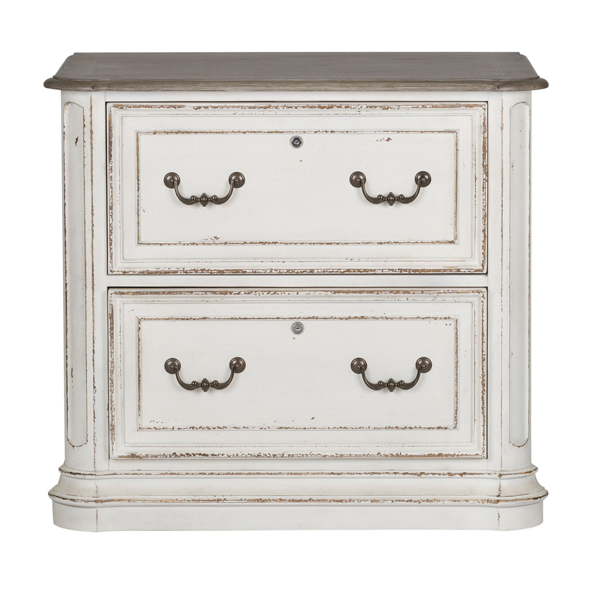 Magnolia Manor - Jr Executive Media Lateral File - White - Hornell Furniture Outlet