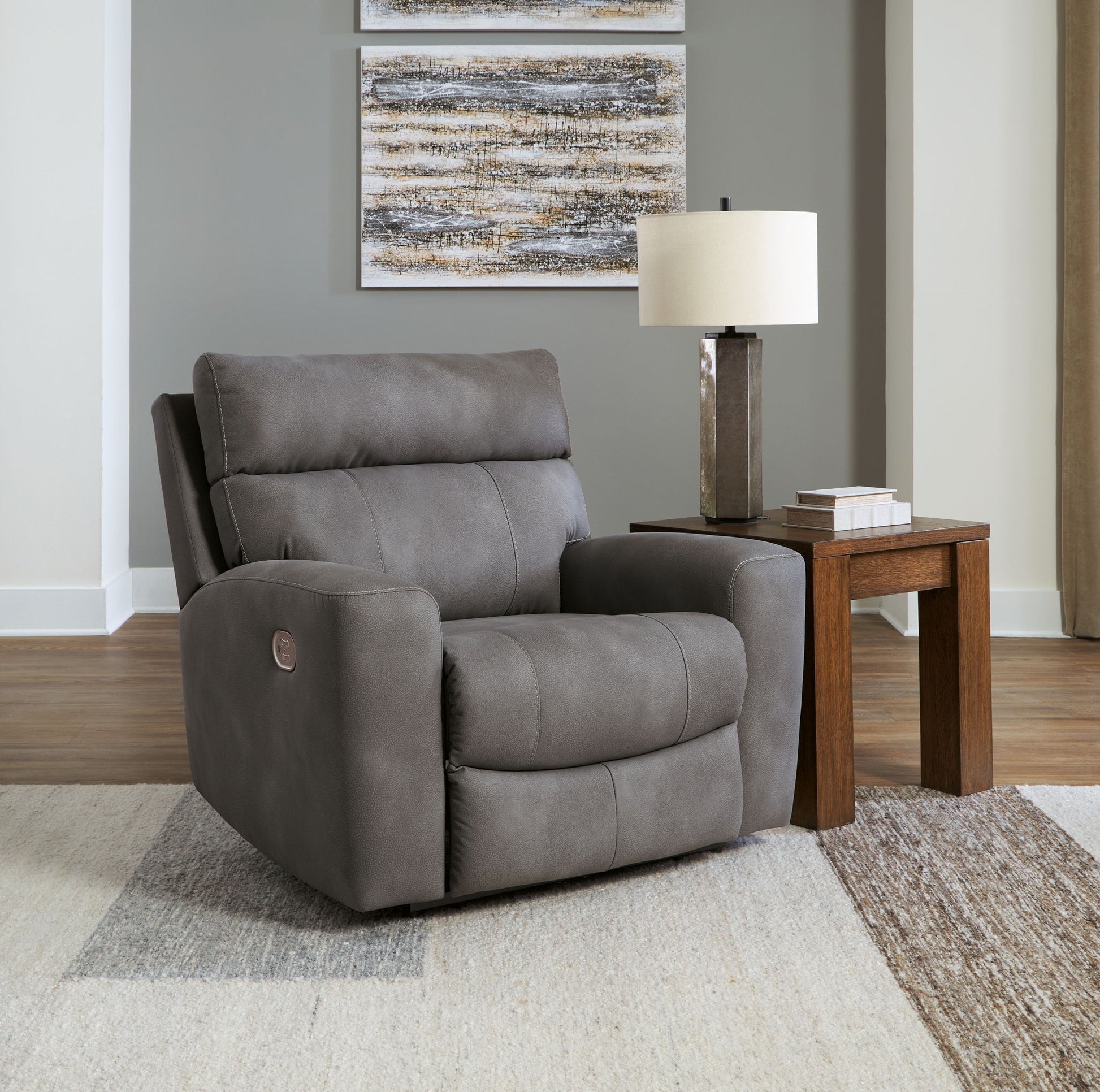 Next - gen Durapella - Power Recliner With Adj Headrest - Hornell Furniture Outlet