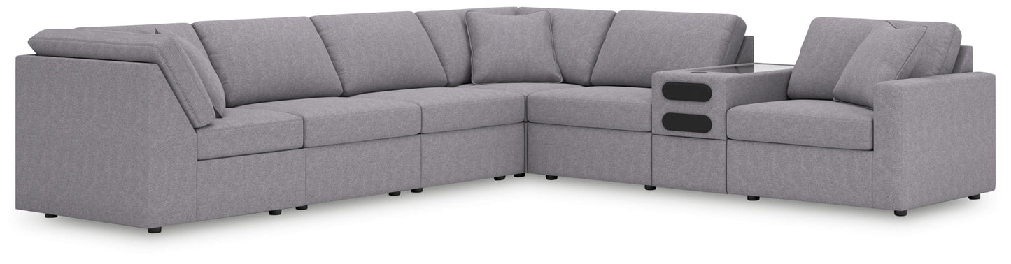 Modmax - Granite - Sectional - Hornell Furniture Outlet