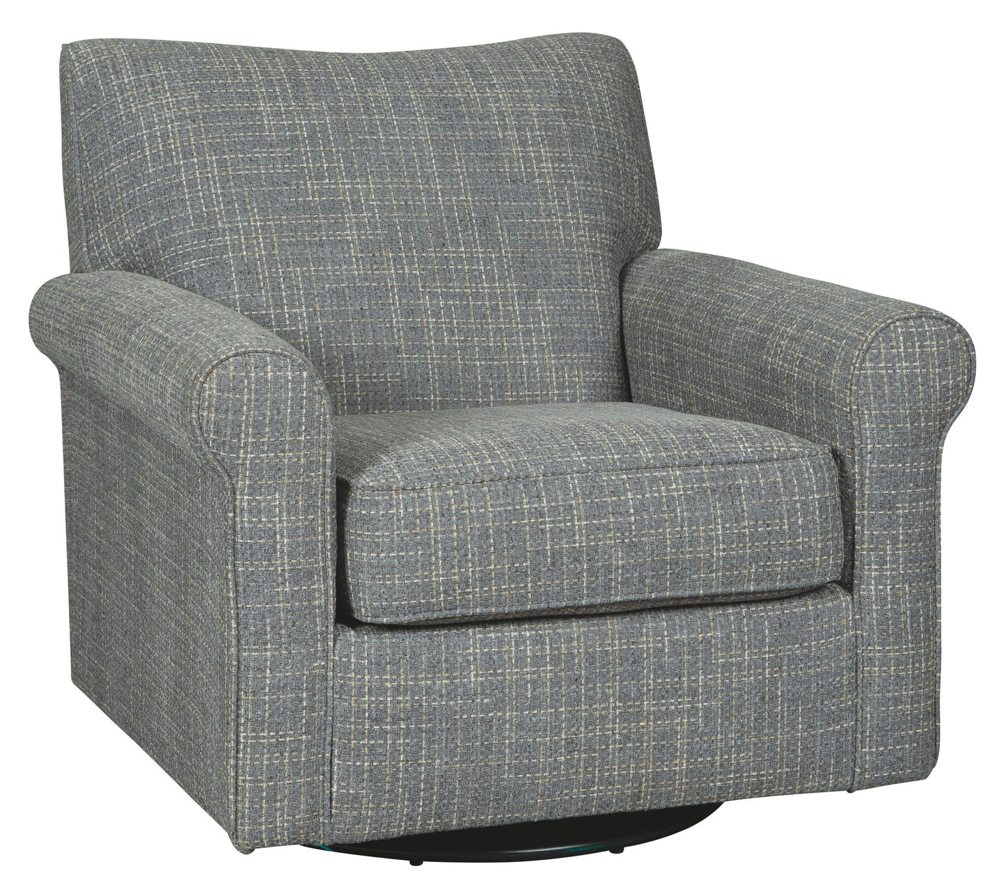 Renley - Ash - Swivel Glider Accent Chair - Hornell Furniture Outlet