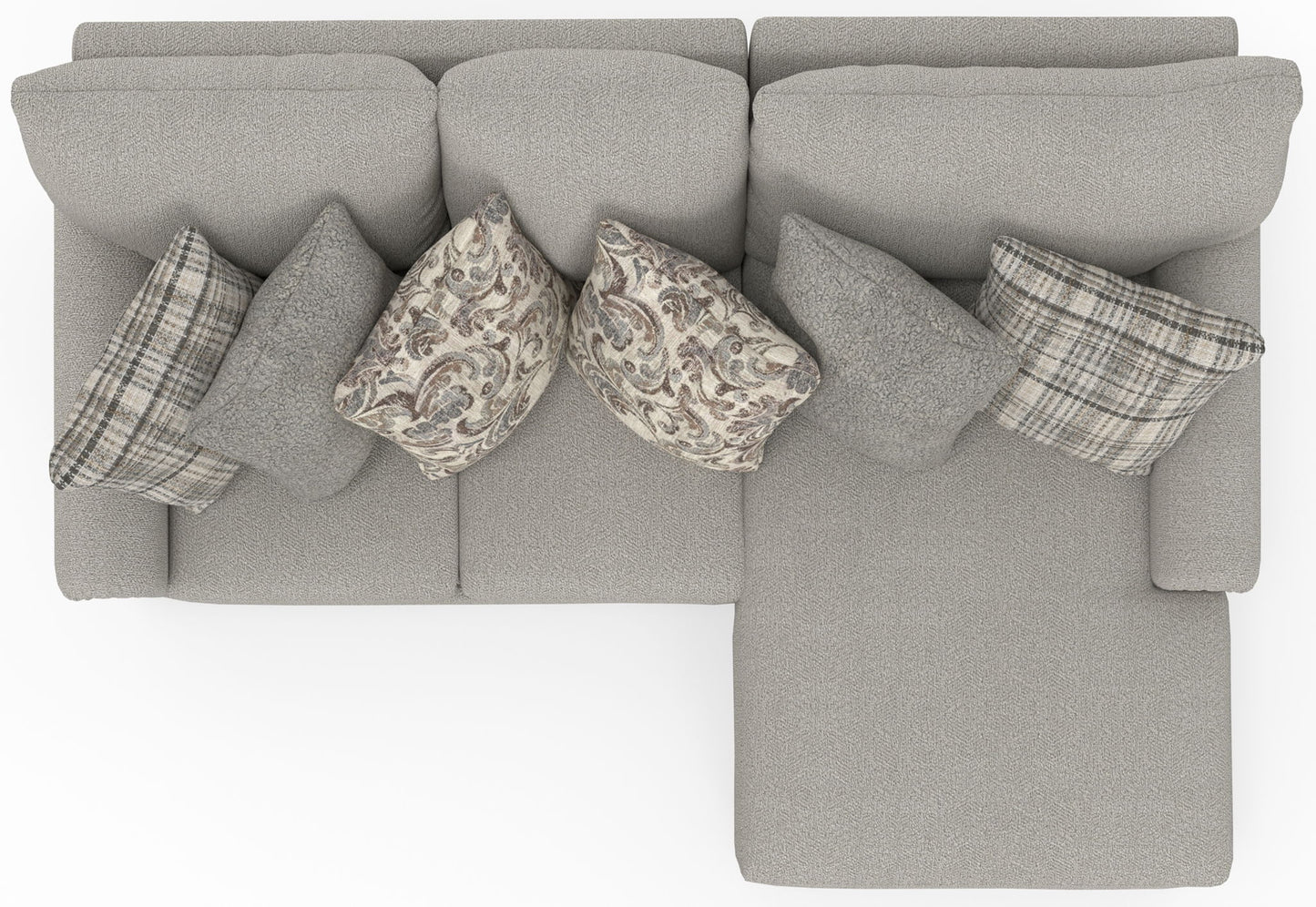 Livingston - Sectional With Comfort Coil Seating And Accent Pillows Included - Hornell Furniture Outlet