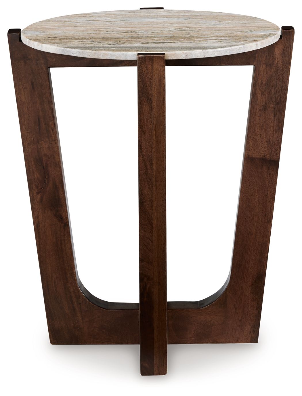 Tanidore - Warm Brown - Round End Table - Hornell Furniture Outlet