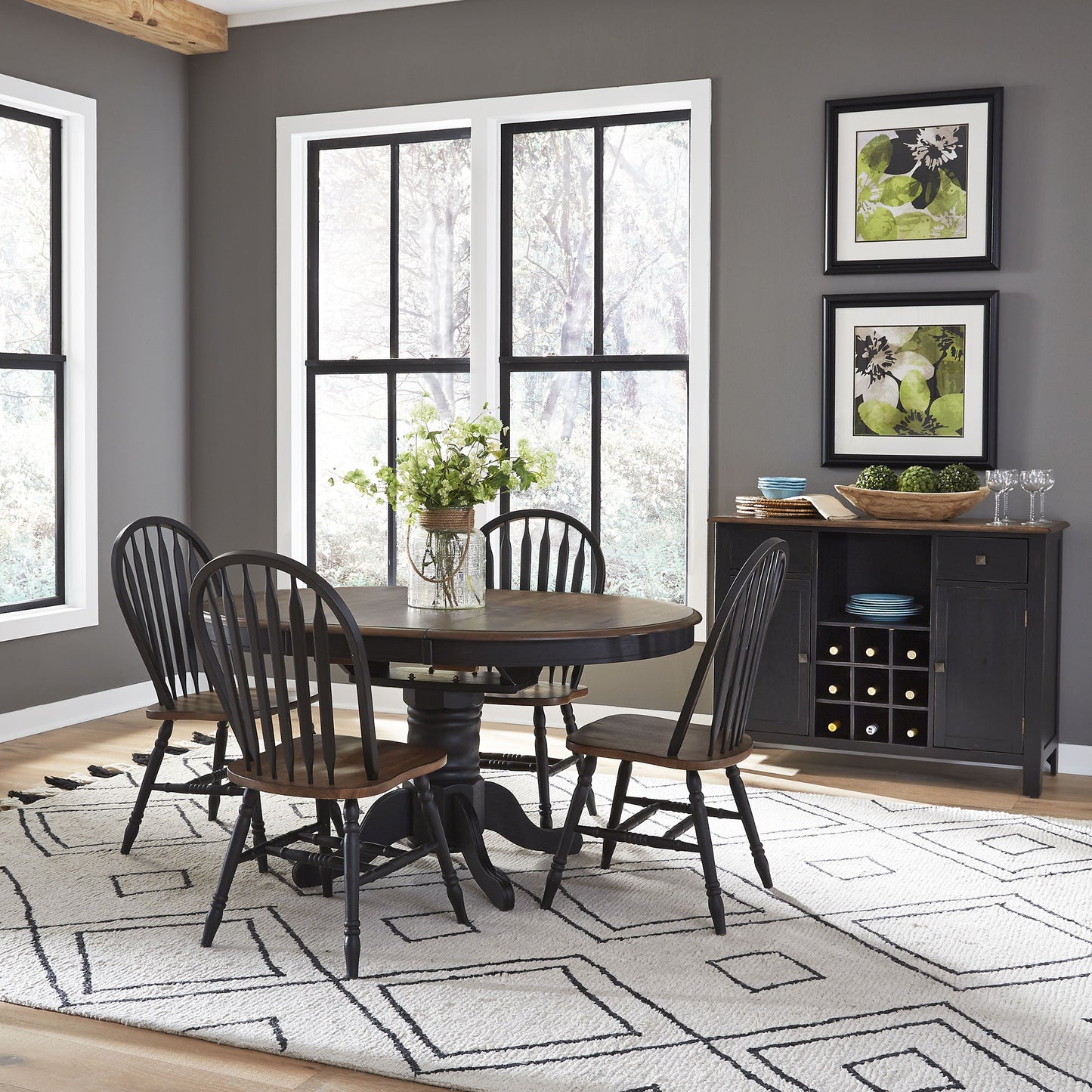 Carolina Crossing - Pedestal Table Set - Hornell Furniture Outlet