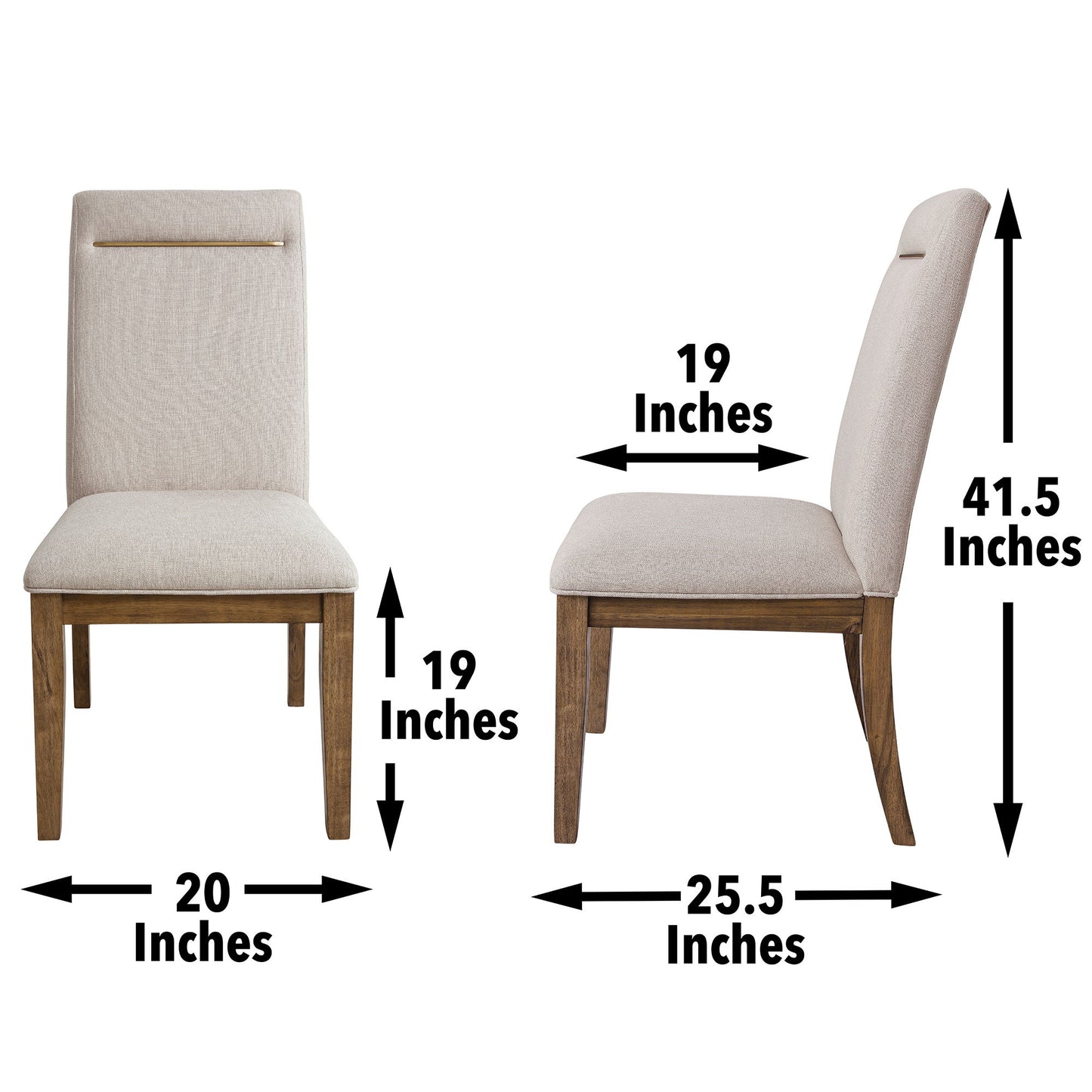 Garland - Side Chair (Set of 2) - Dark Brown - Hornell Furniture Outlet
