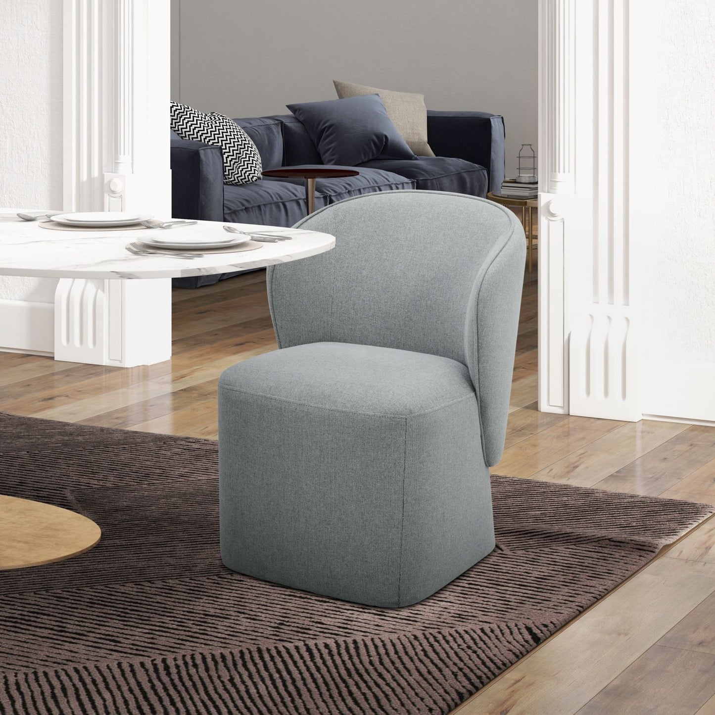 Accent Dining - Dining Chair With Casters - Hornell Furniture Outlet