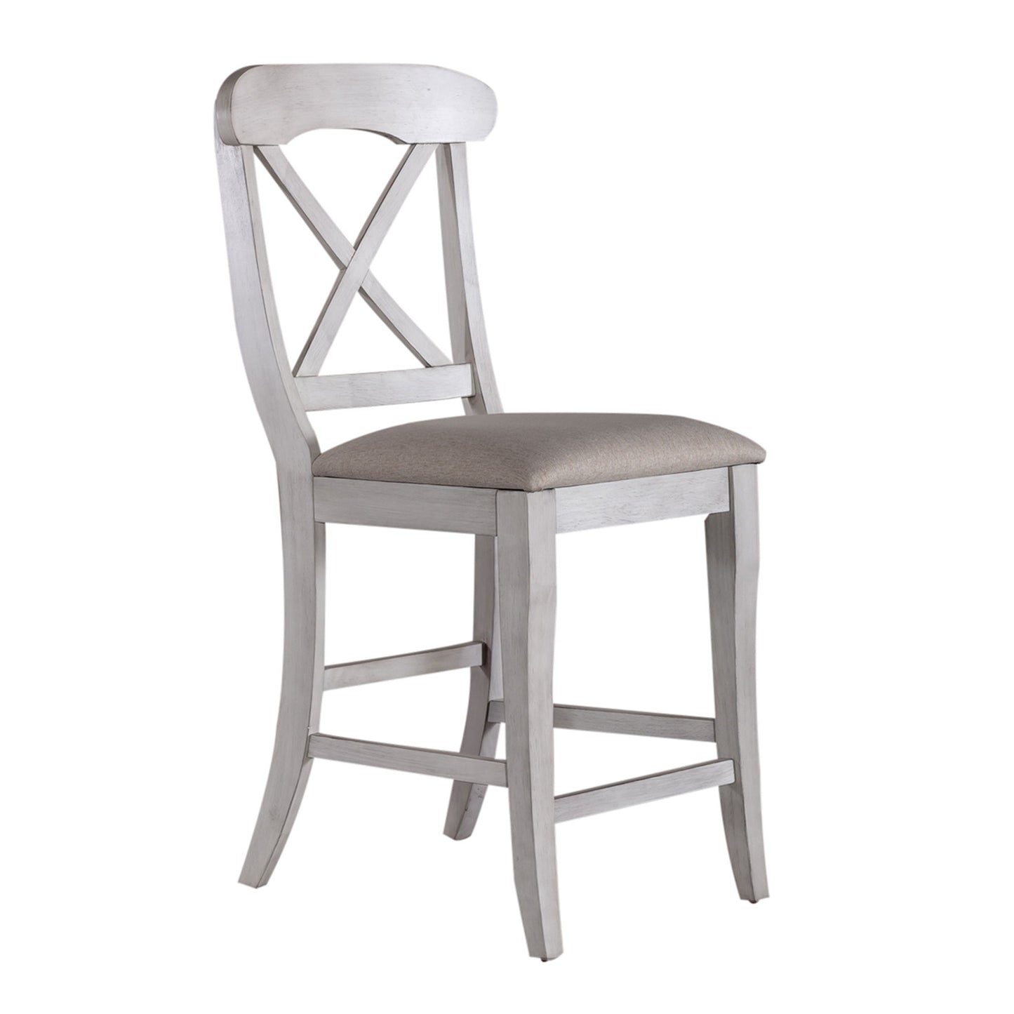 Ocean Isle - Upholstered X Back Counter Chair - Hornell Furniture Outlet