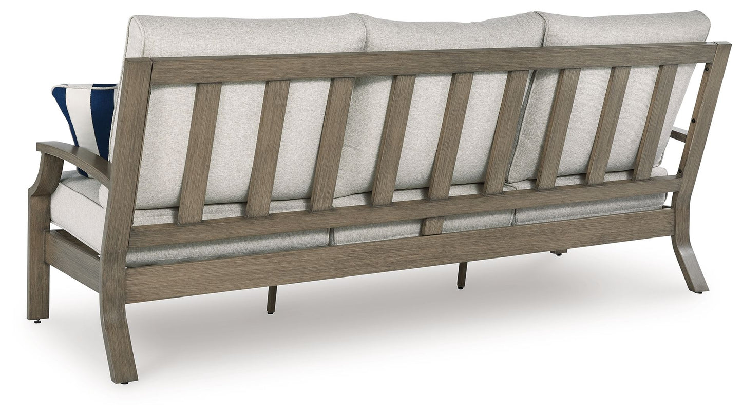 Rainier Ranch - Brown / Beige - Sofa With Cushion - Hornell Furniture Outlet