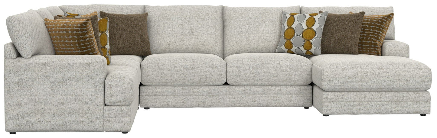 Tori - Sectional With Comfort Coil Seating And Accent Pillows Included - Hornell Furniture Outlet