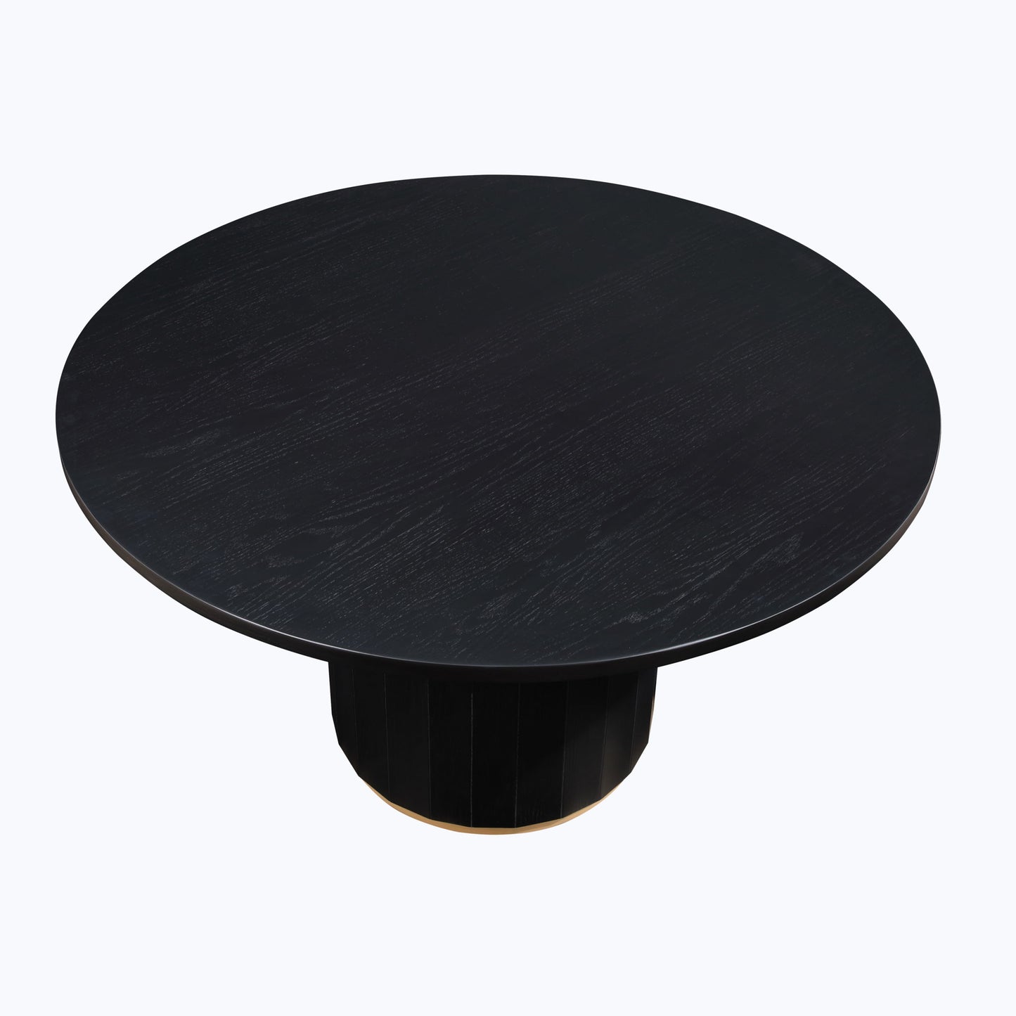 Magnolia - Round Table - Black / Gold - Hornell Furniture Outlet