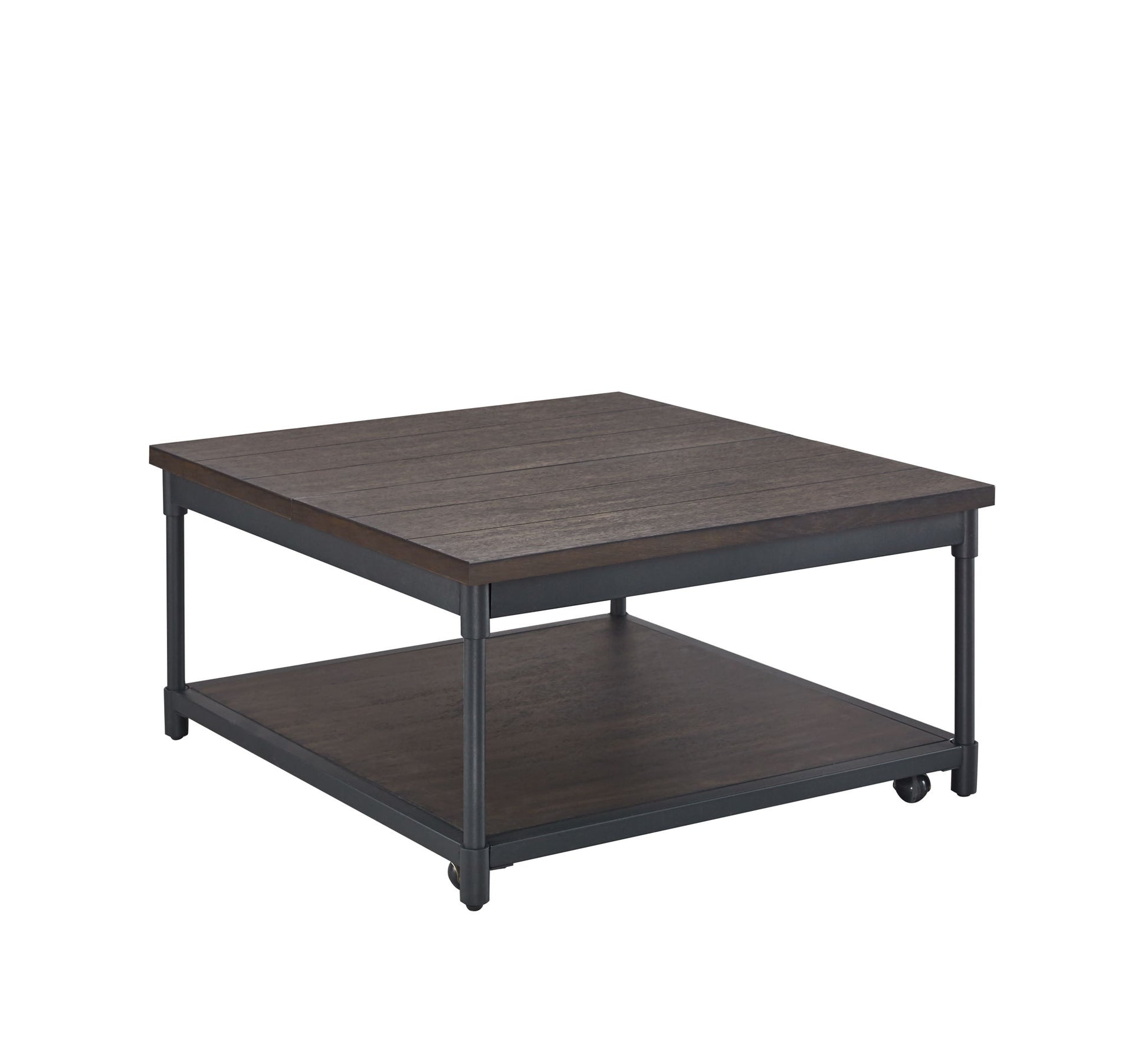 Prescott - Lift - Top Square Cocktail Table - Brown - Hornell Furniture Outlet