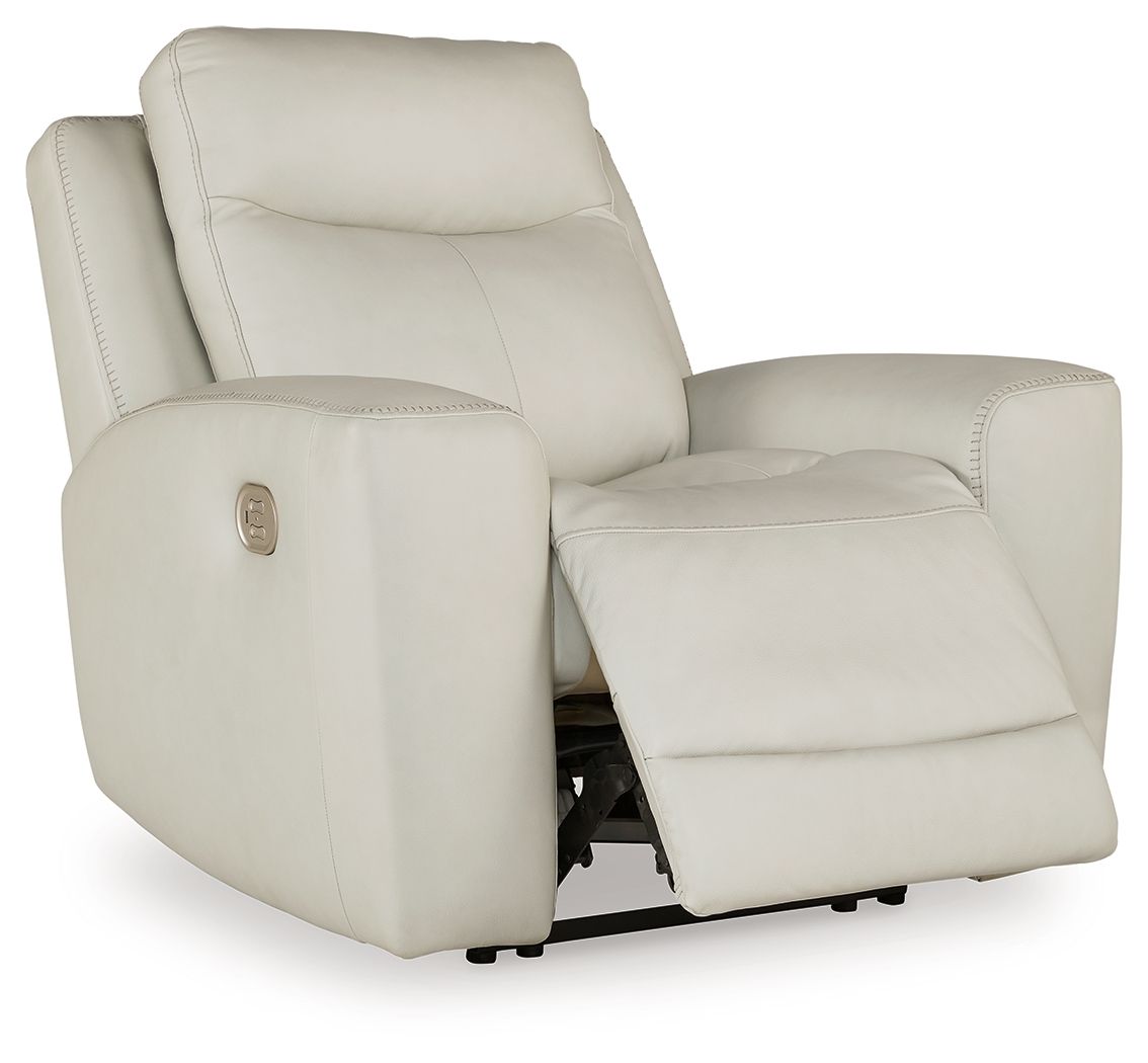 Mindanao - Coconut - 3 Pc. - Power Reclining Sofa, Power Reclining Loveseat With Console, Power Recliner - Hornell Furniture Outlet