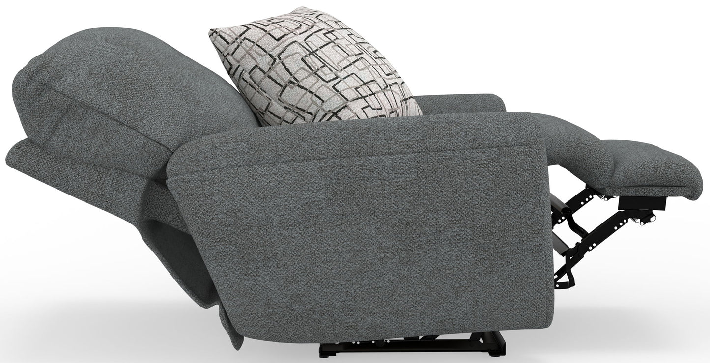 Maxwell - Power Deep Seat Lay Flat Recliner - Hornell Furniture Outlet