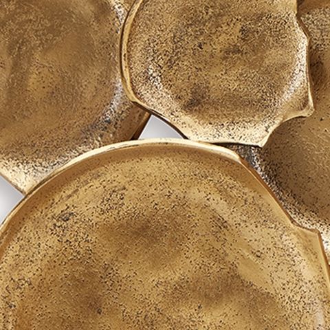 Gageton - Antique Gold Finish - Wall Decor - Hornell Furniture Outlet