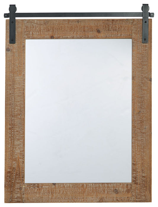 Lanie - Antique Brown - Accent Mirror - Hornell Furniture Outlet