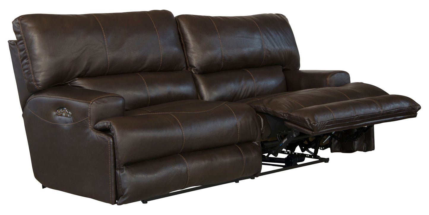 Wembley - Power Headrest Power Lay Flat Reclining Sofa - Hornell Furniture Outlet