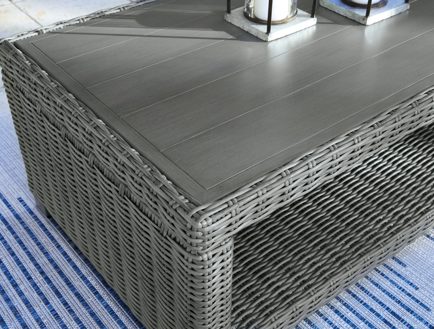 Elite Park - Gray - Rectangular Cocktail Table - Hornell Furniture Outlet