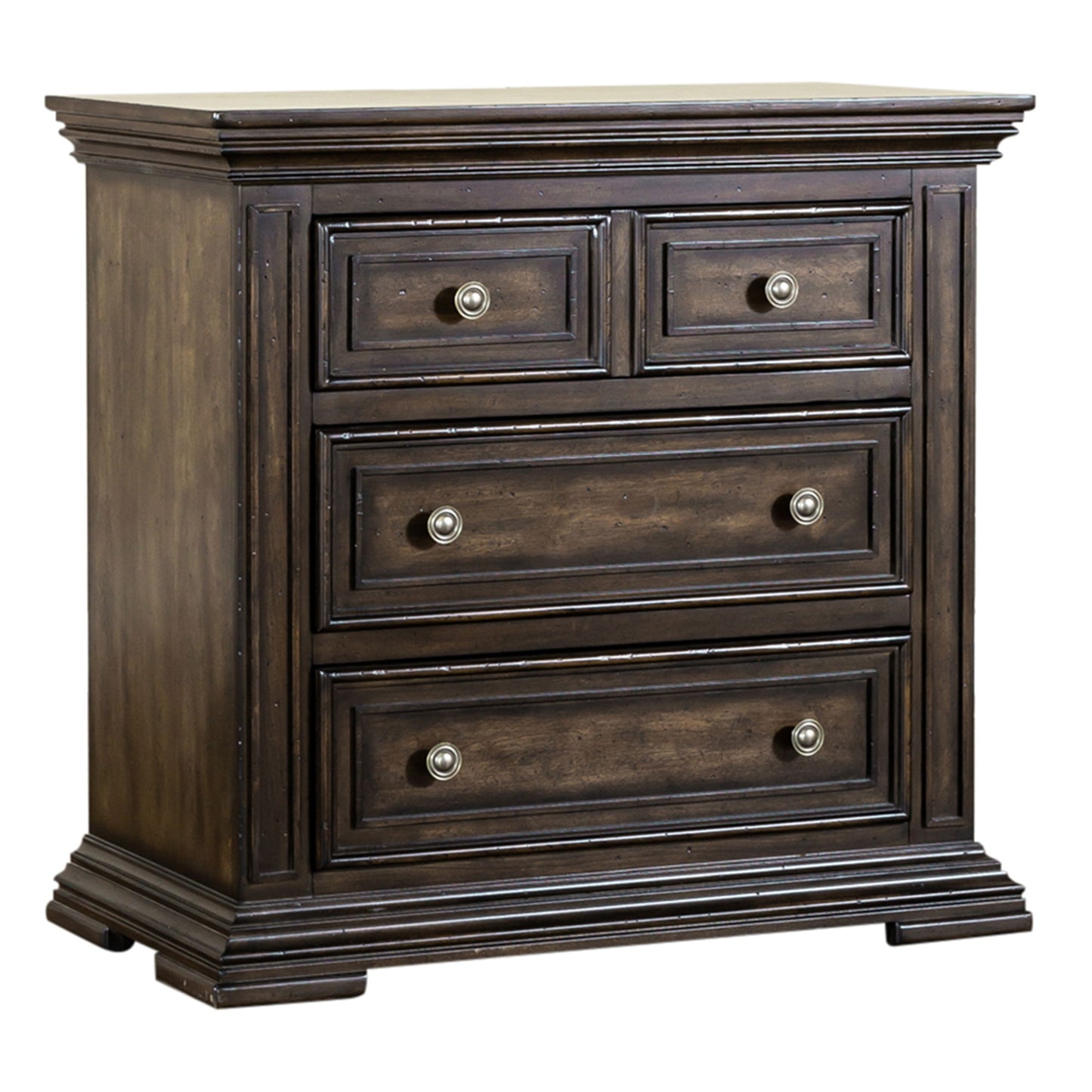 Big Valley - Bedside Chest With Charging Station - Hornell Furniture Outlet