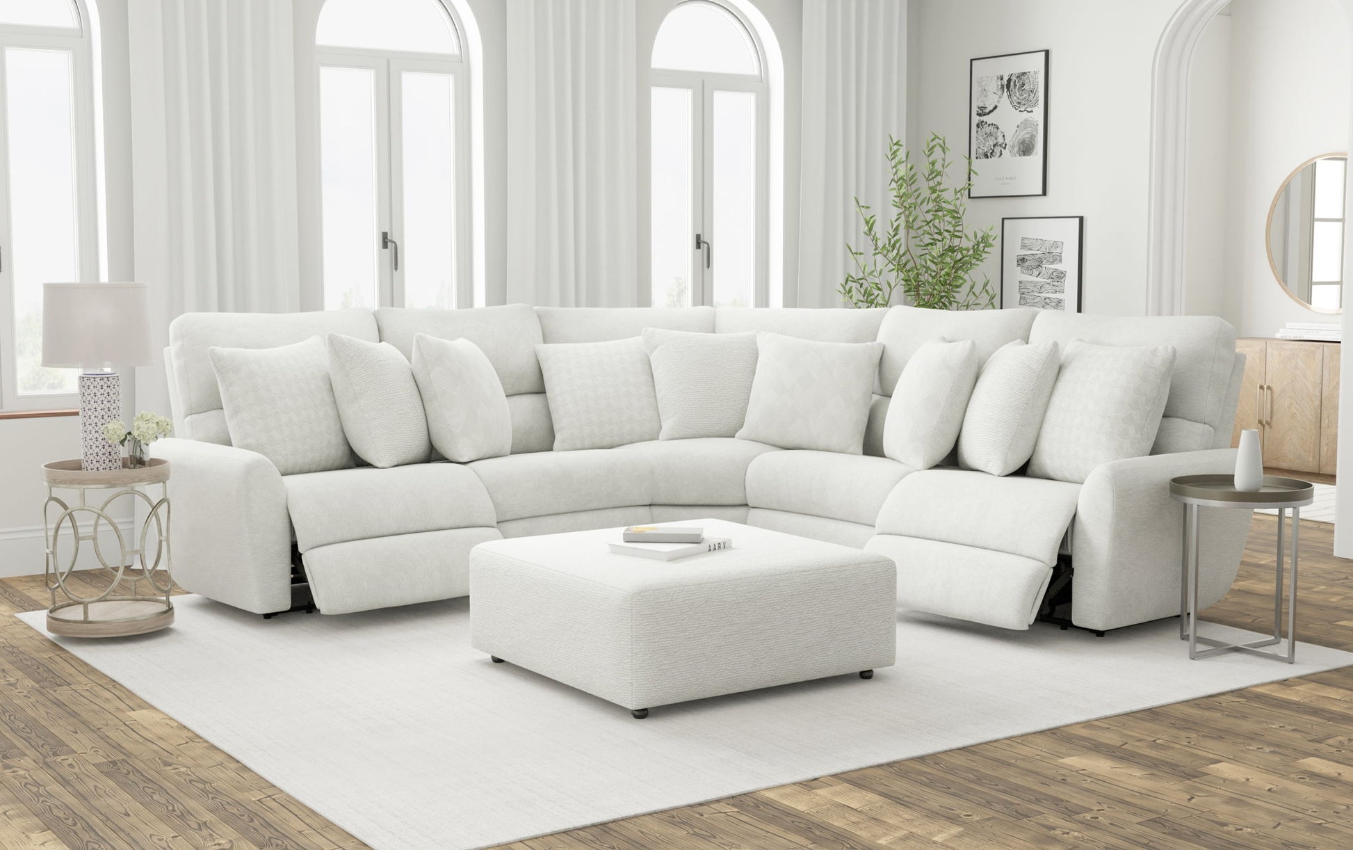 Majesty - Deep Seating Power Reclining Sectional - Hornell Furniture Outlet