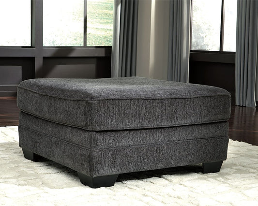 Tracling - Slate - Oversized Accent Ottoman - Hornell Furniture Outlet