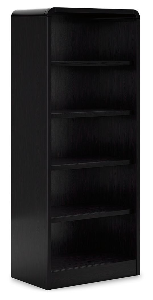 Rowanbeck - Black - Large Bookcase - Hornell Furniture Outlet