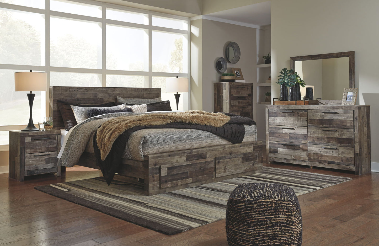 Derekson - Panel Bedroom Set - Hornell Furniture Outlet