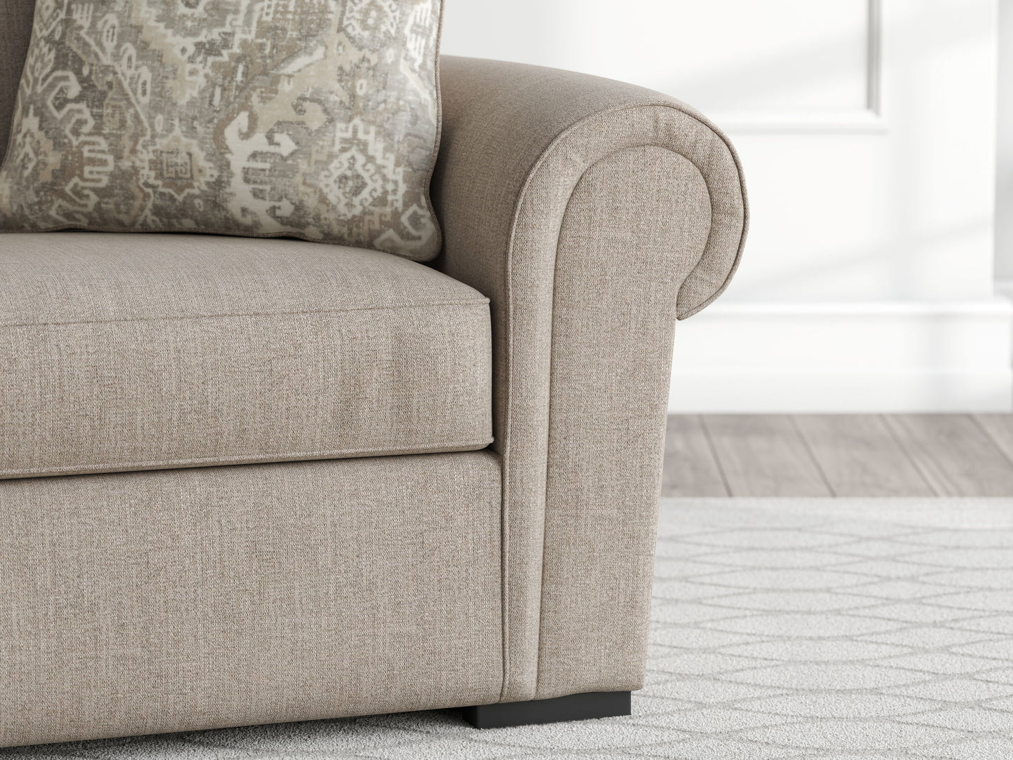 Sararose - Chair and a Half - Heather - Hornell Furniture Outlet