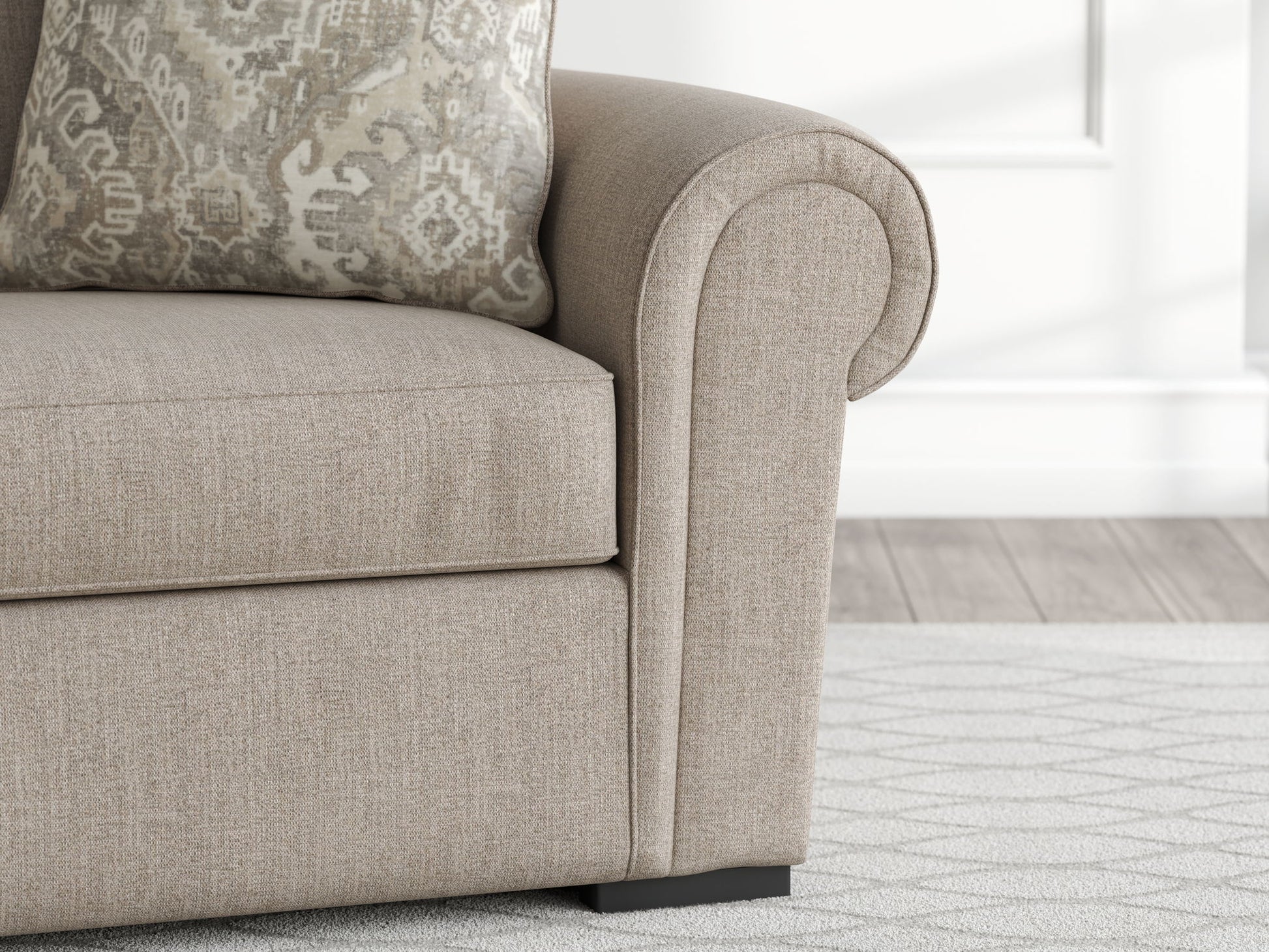 Sararose - Chair and a Half - Heather - Hornell Furniture Outlet