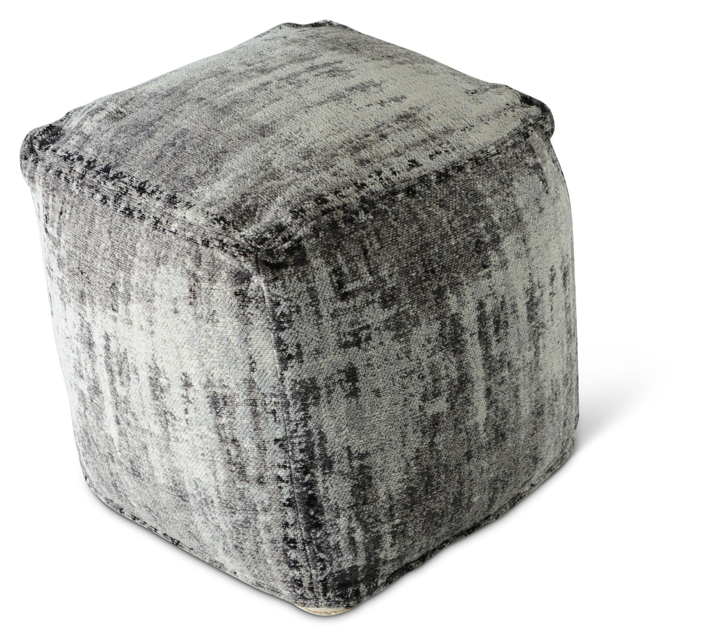 Hazel - Square Pouf - Dark Gray - Hornell Furniture Outlet