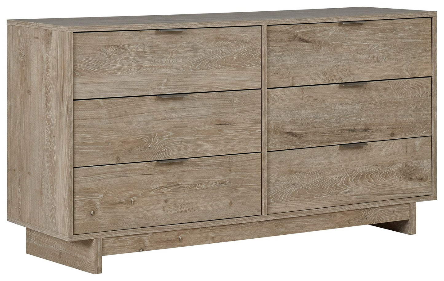 Oliah - Beige - Six Drawer Dresser - 31'' Height - Hornell Furniture Outlet