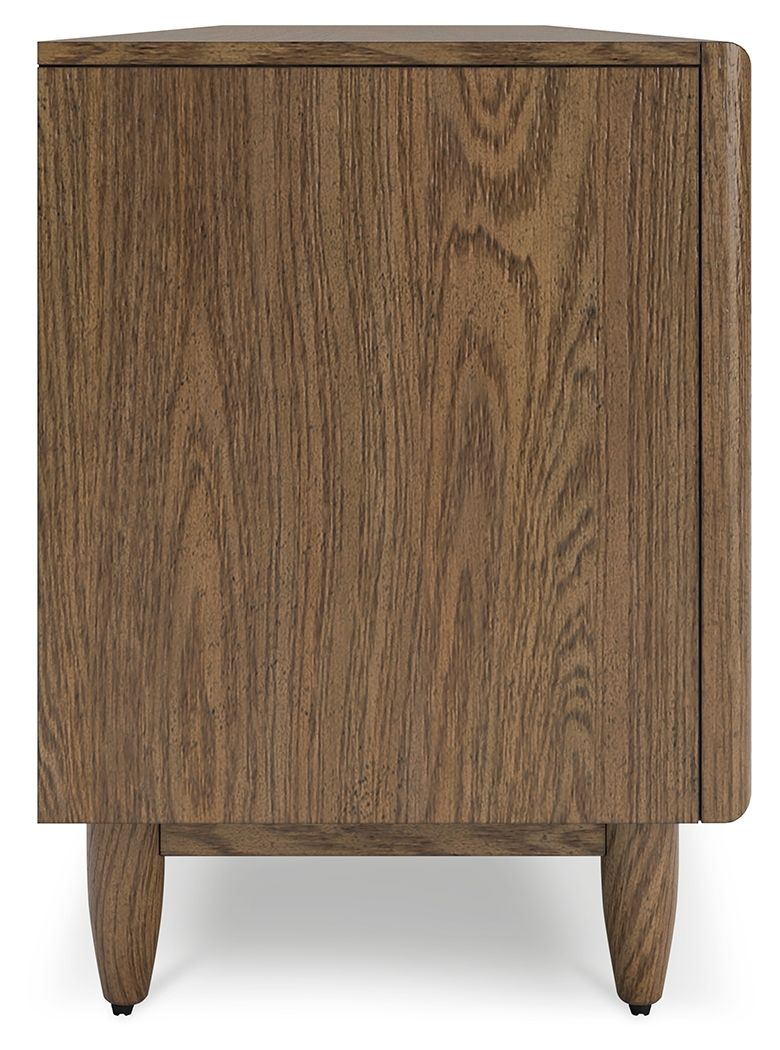 Roanhowe - Brown - Extra Large TV Stand - Hornell Furniture Outlet