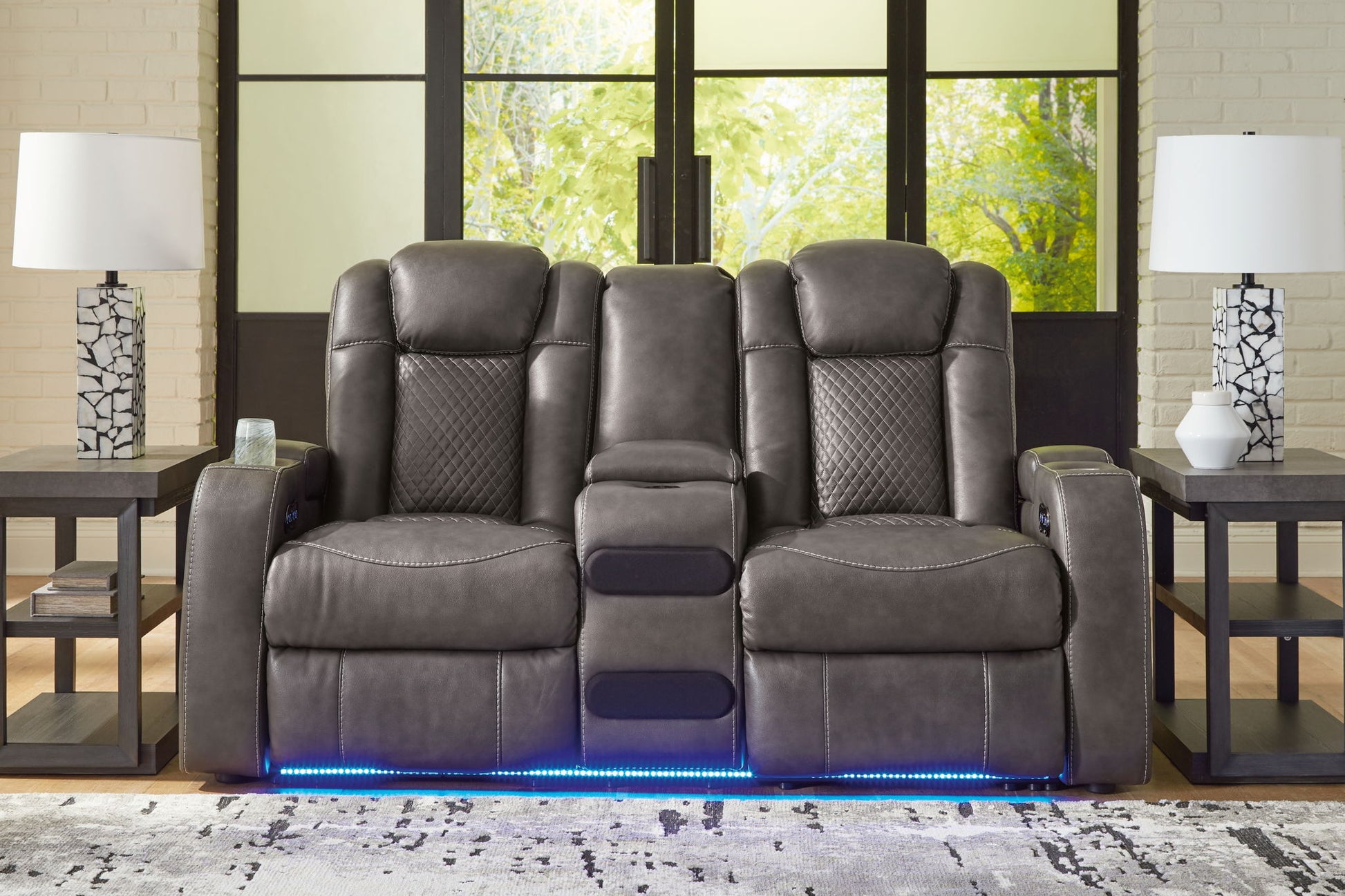 Fyne - dyme - Reclining Living Room Set - Hornell Furniture Outlet