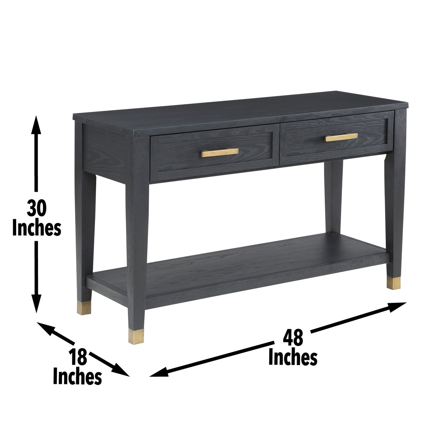 Yves - Sofa Table - Black - Hornell Furniture Outlet