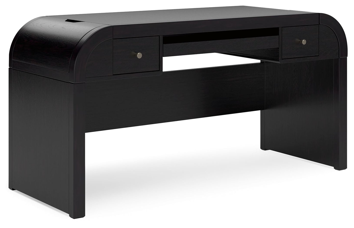 Rowanbeck - Black - Home Office Desk - Hornell Furniture Outlet