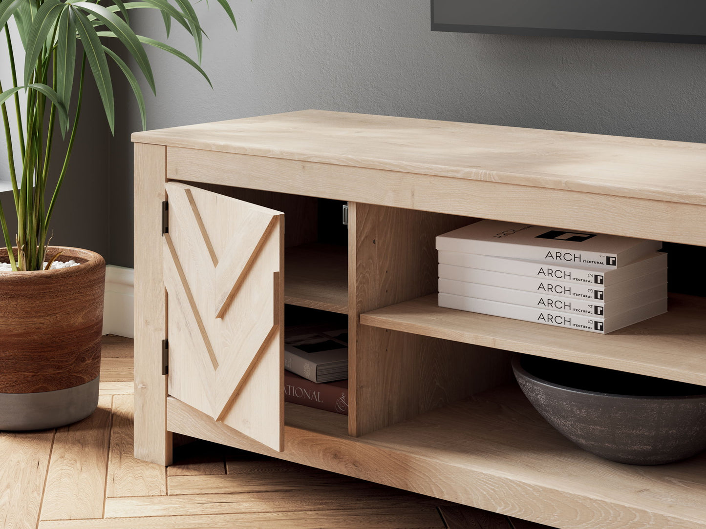 Cayboni - LG TV Stand With Fireplace Option - Hornell Furniture Outlet