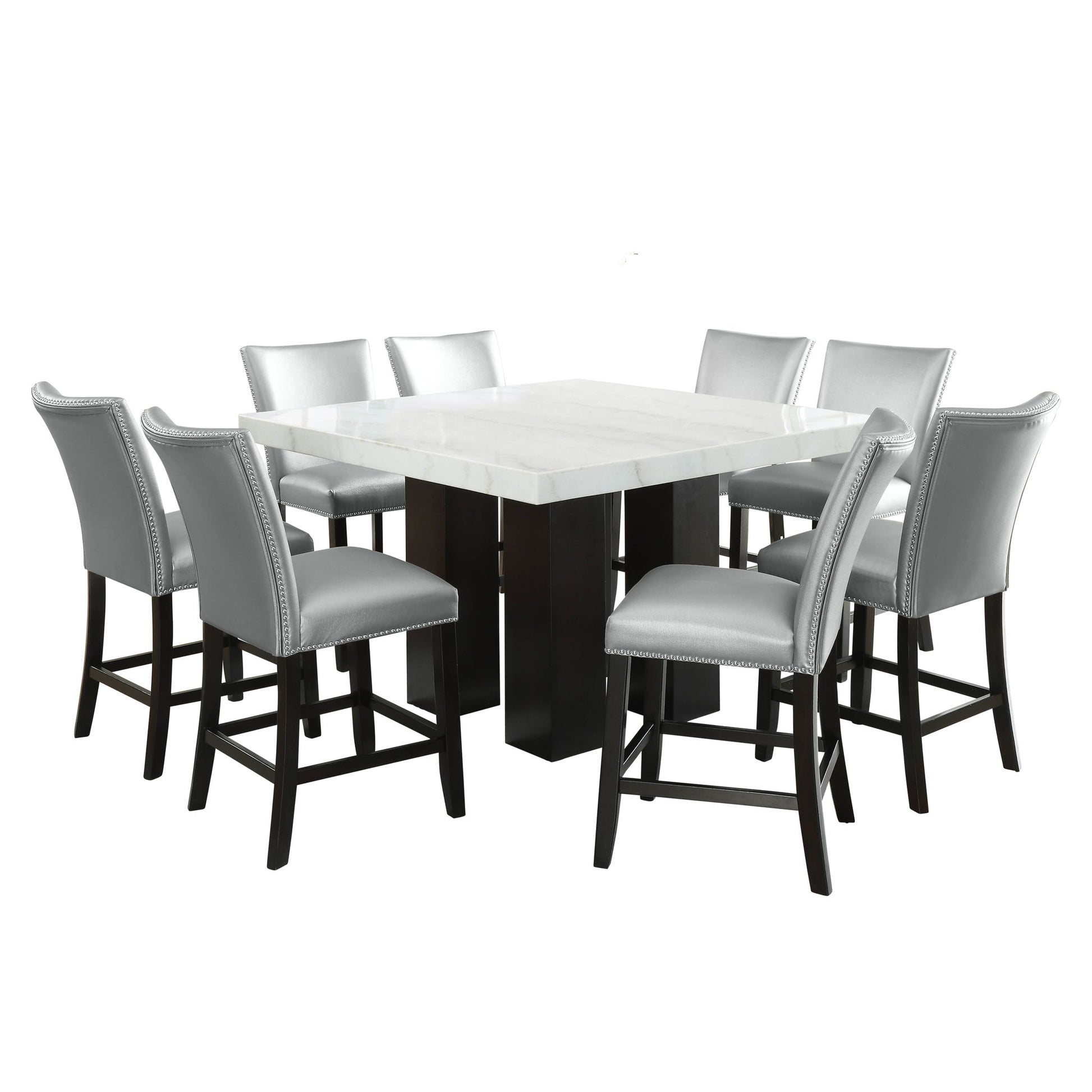 Camila - Square Counter Dining Set - White Top - Hornell Furniture Outlet
