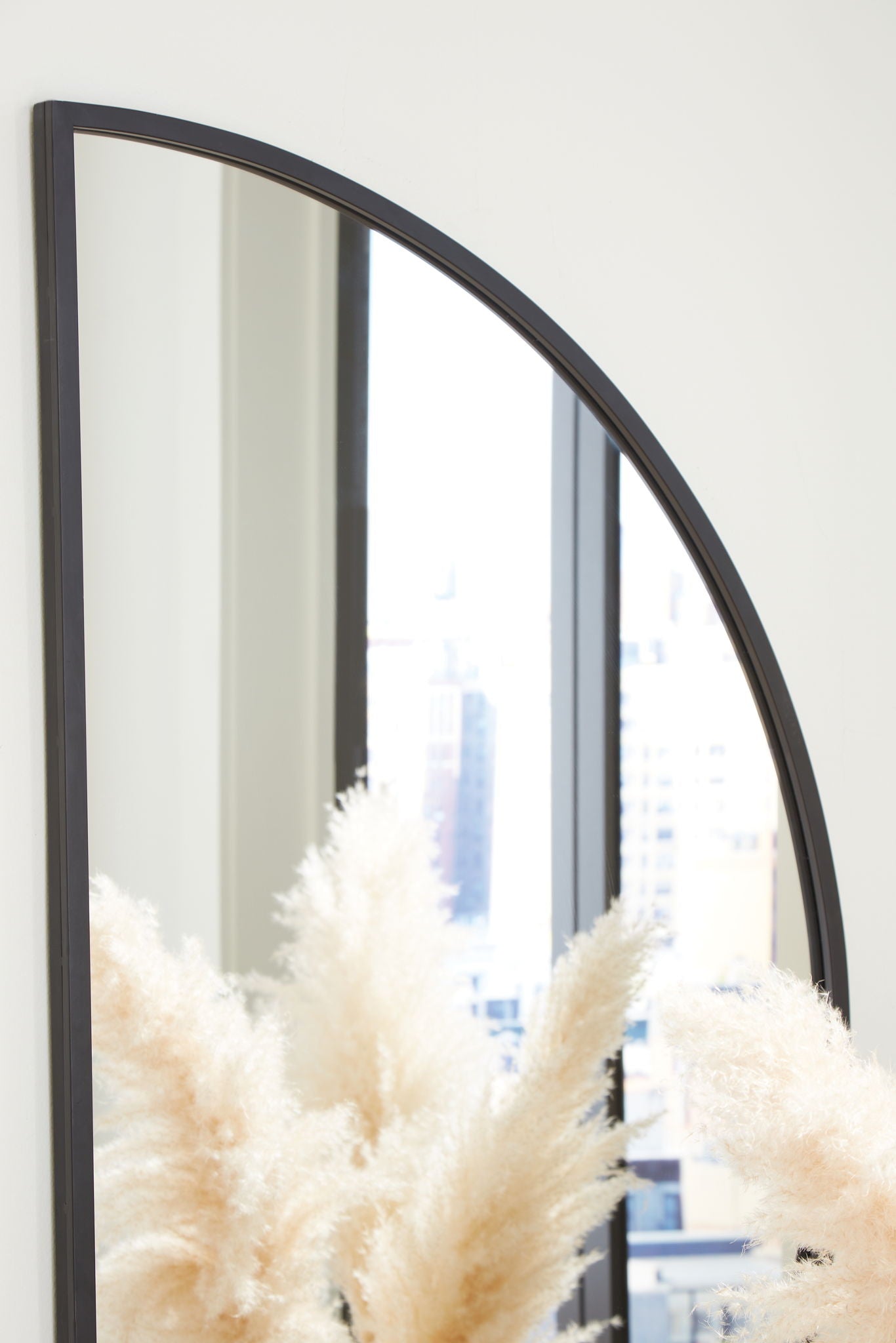 Denlow - Black - Accent Mirror - Hornell Furniture Outlet