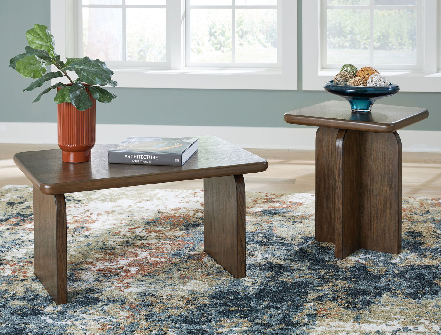 Shawbeck - Medium Brown - Occasional Table Set (Set of 2) - Hornell Furniture Outlet