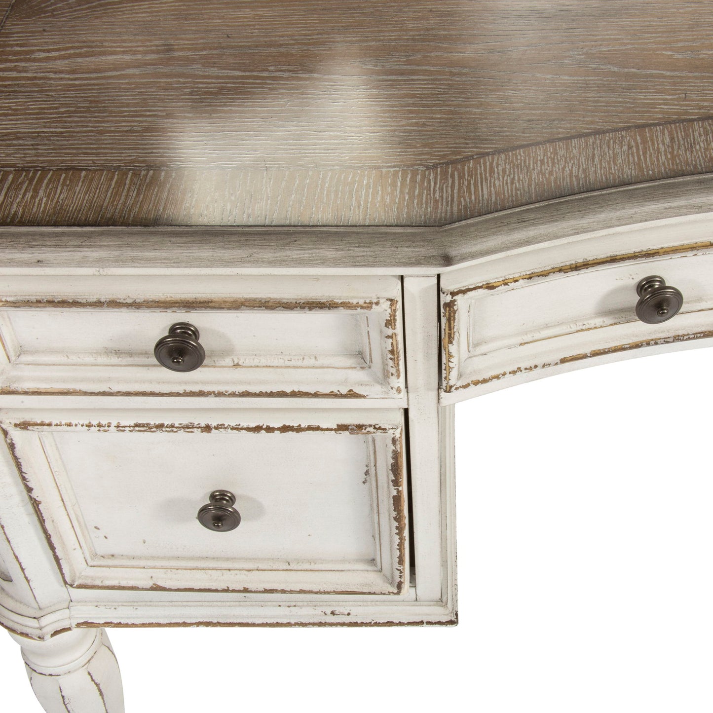 Magnolia Manor - 3 Piece Vanity Set - White - Hornell Furniture Outlet