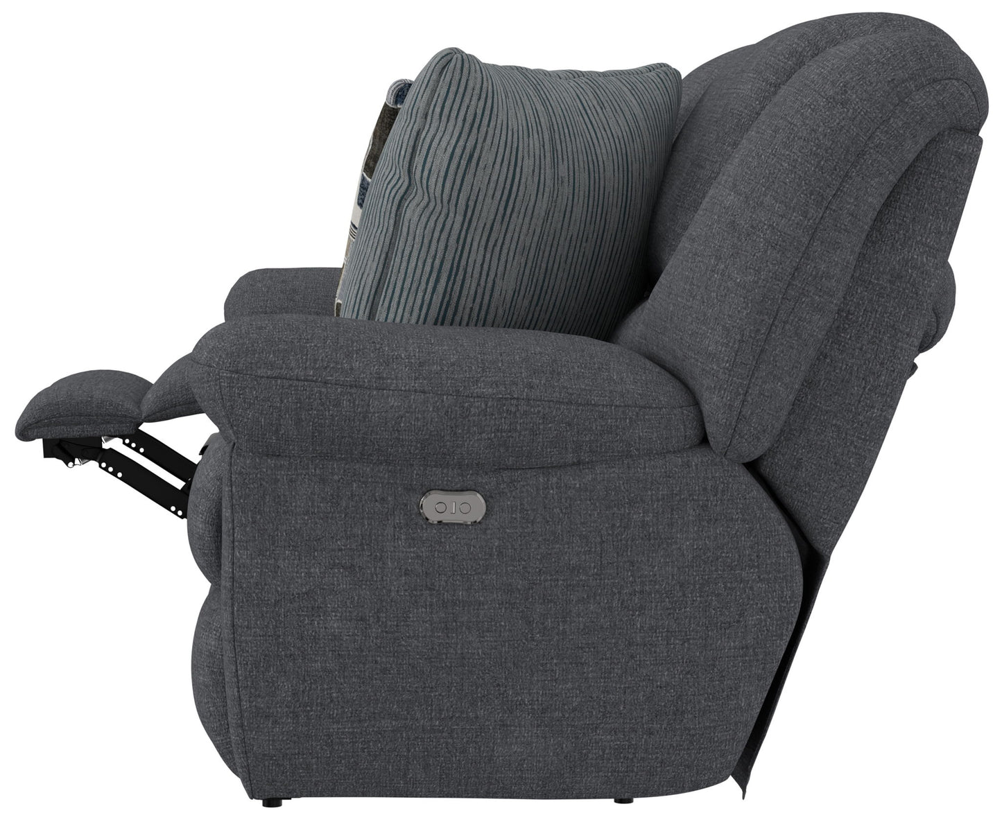 Trifecta - Sofa With 3 Recliners and Drop Down Table - Hornell Furniture Outlet