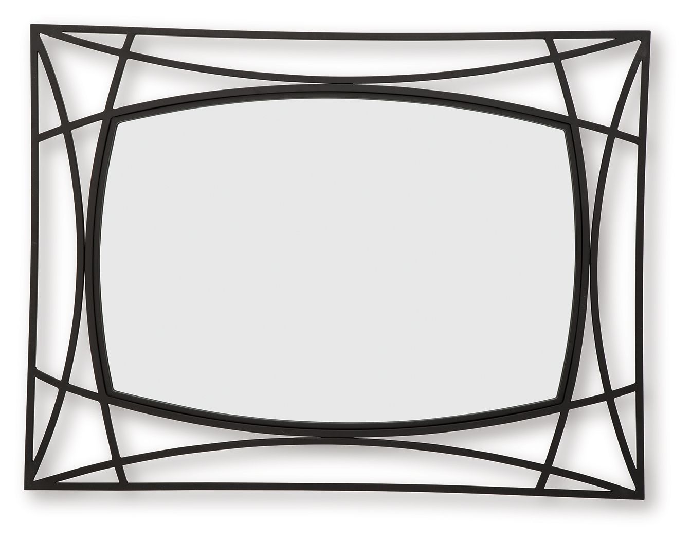 Freenville - Black - Accent Mirror - Hornell Furniture Outlet