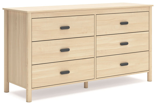 Cabinella - Tan - Six Drawer Dresser - Hornell Furniture Outlet