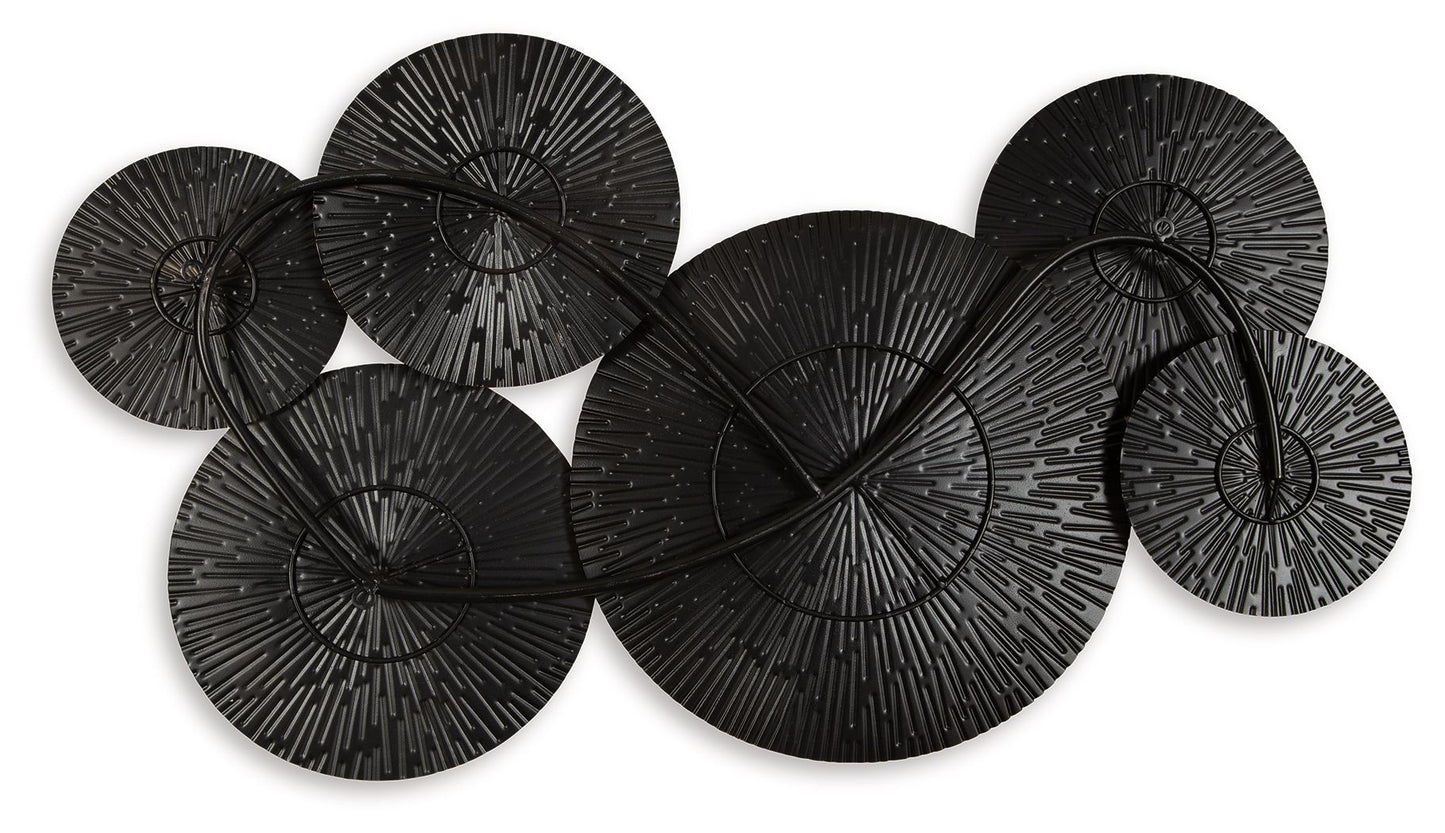 Rhetlen - Black / Gold Finish - Wall Decor - Hornell Furniture Outlet