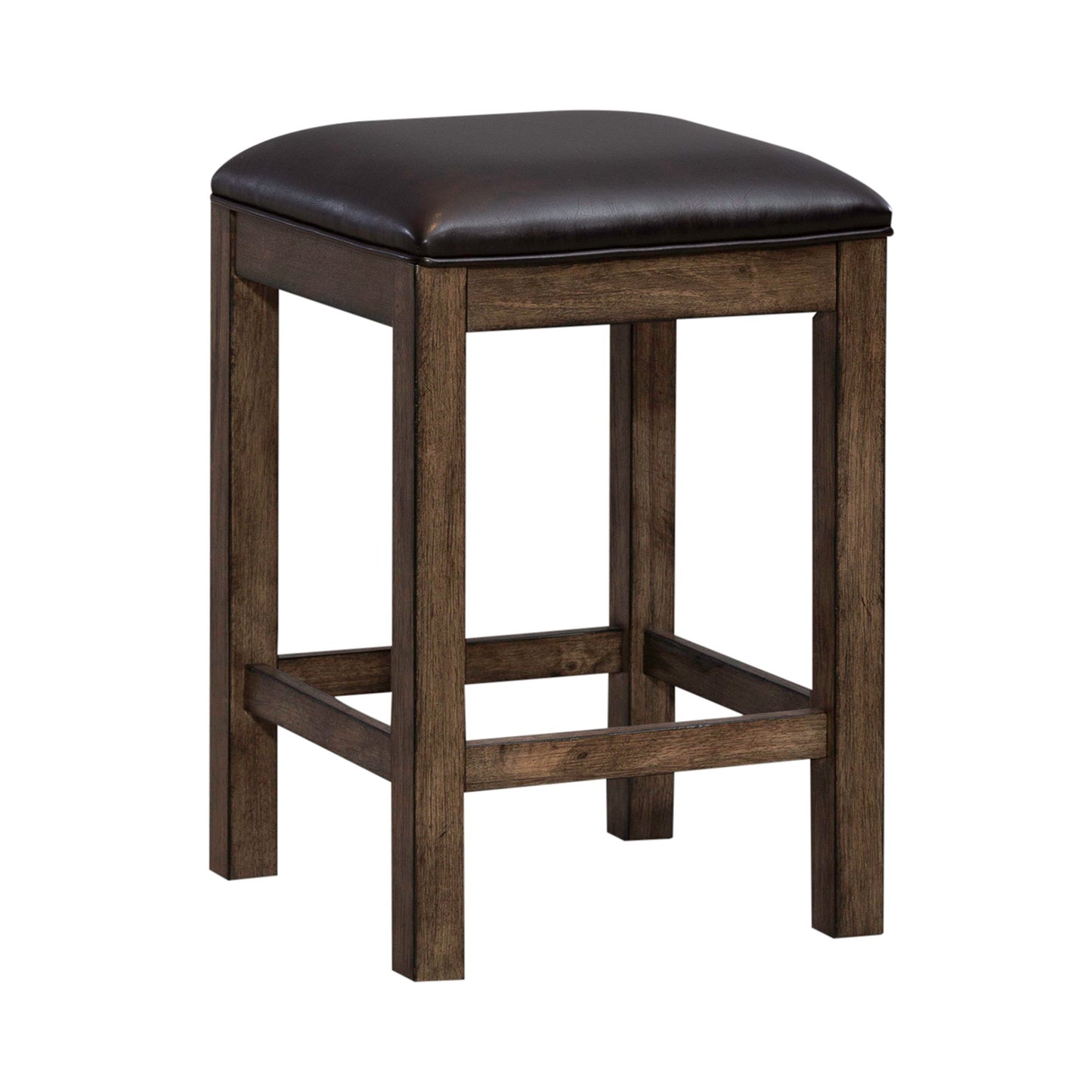 Lennox - Upholstered Console Stool - Dark Brown - Hornell Furniture Outlet