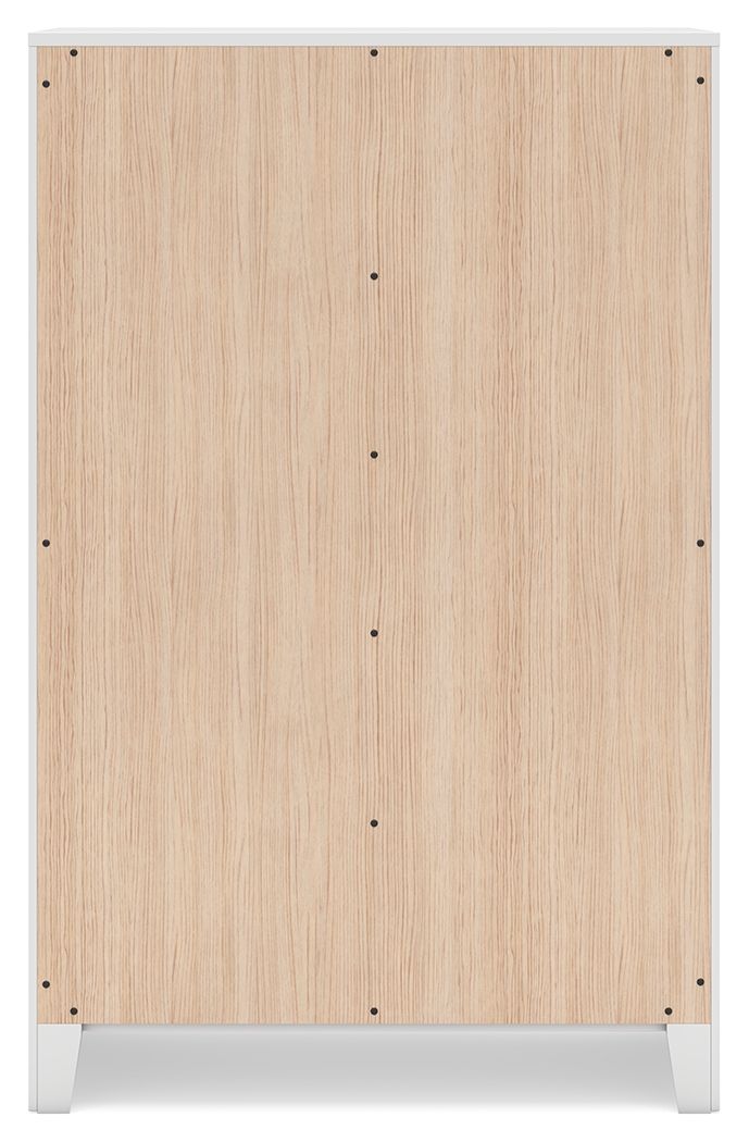 Binterglen - White - Five Drawer Chest - Hornell Furniture Outlet