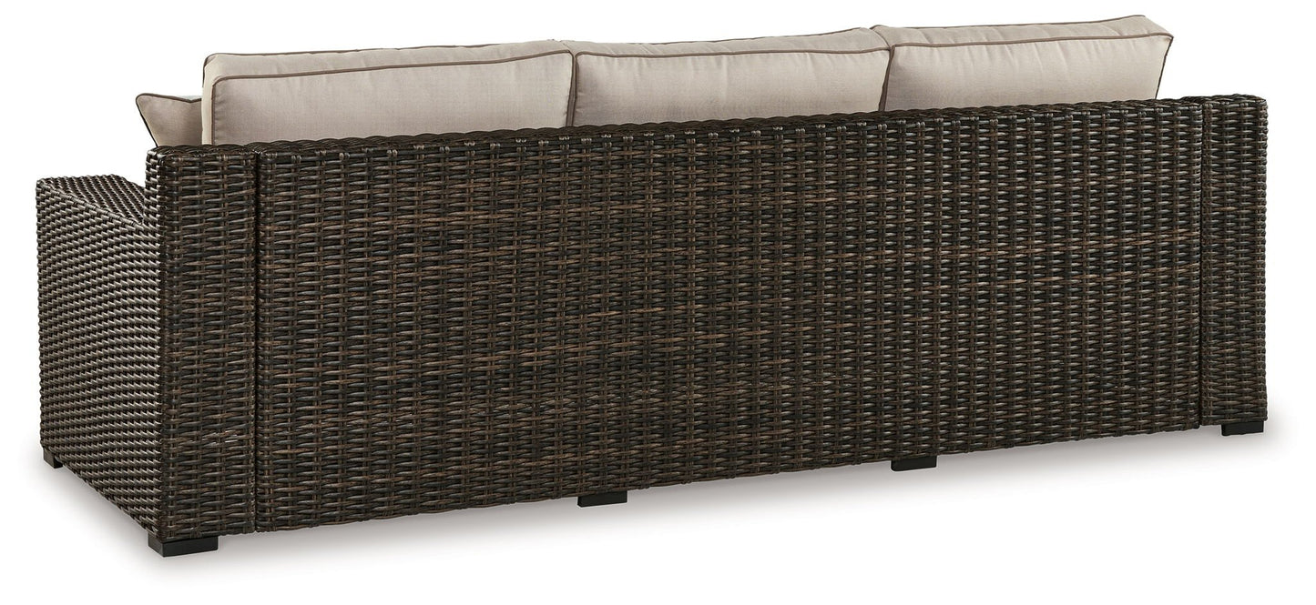 Coastline Bay - Brown - Sofa With Cushion - Hornell Furniture Outlet