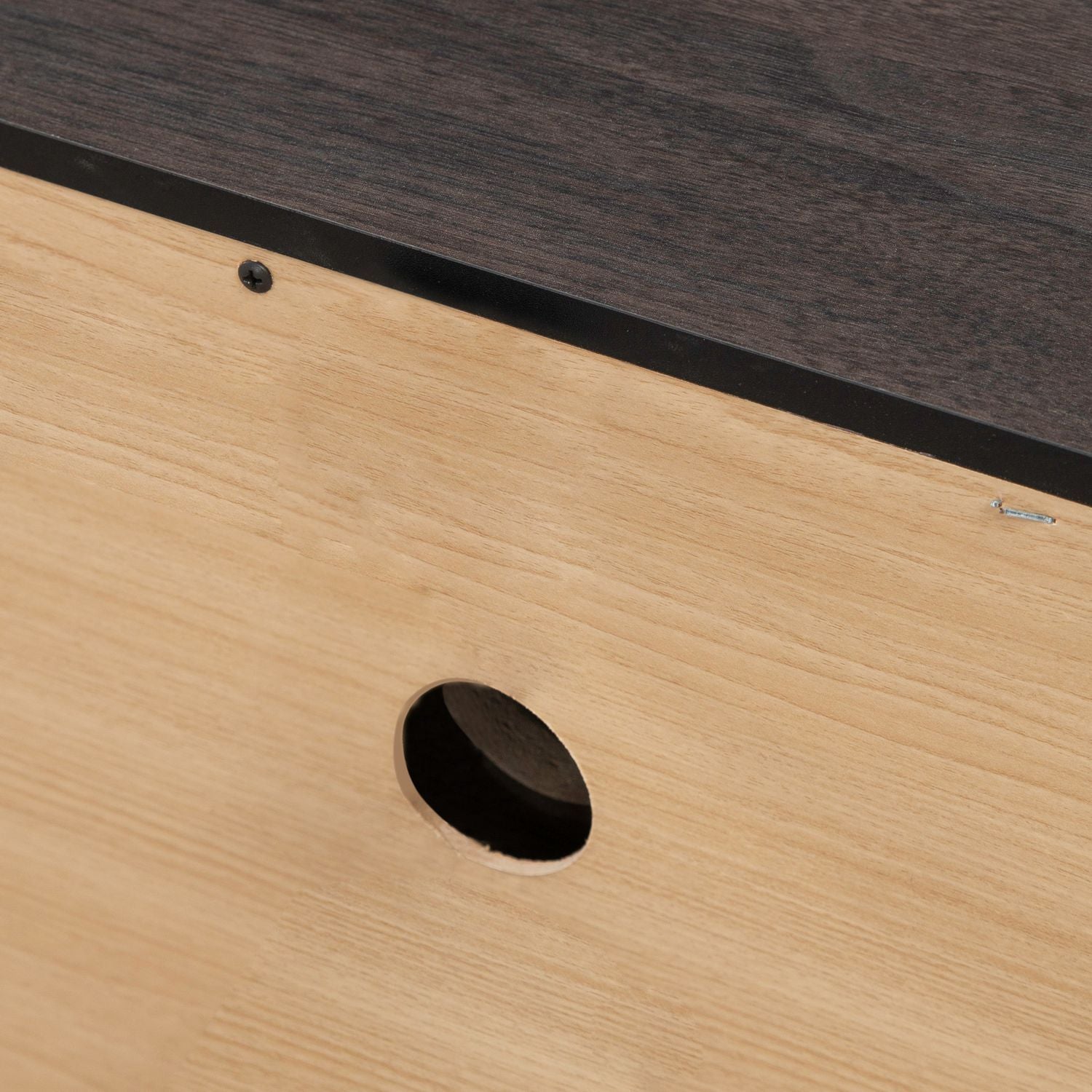 Modern Edge - Bedside Chest With Charging Station - Brown - Hornell Furniture Outlet