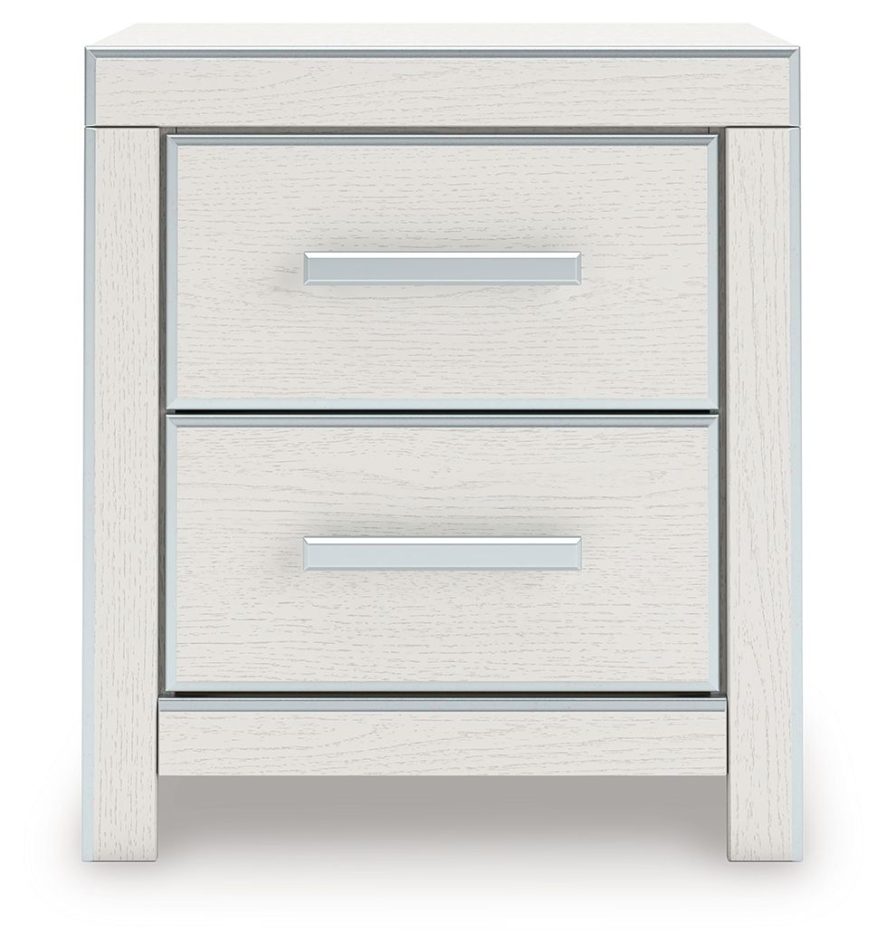 Zuraleus - Two Drawer Night Stand - Hornell Furniture Outlet