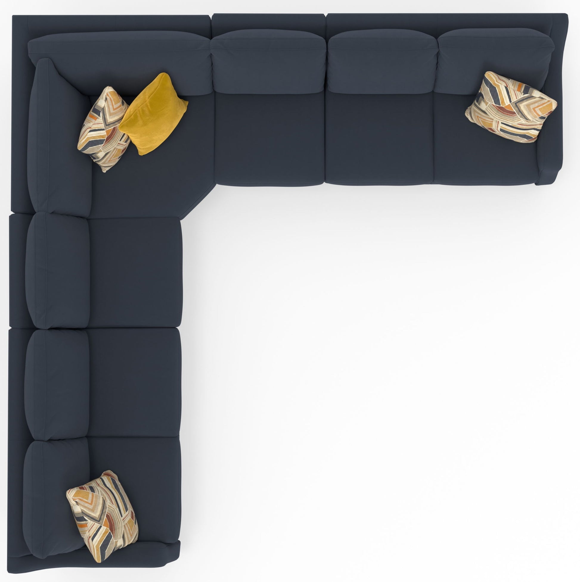 Foley - Sectional With Comfort Coil Seating And 4 Included Accent Pillows - Hornell Furniture Outlet